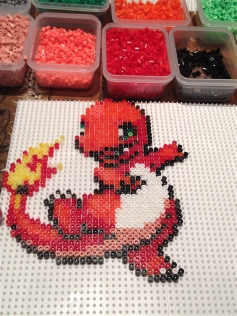 Charmander Hama By Murderdollsqueen On Deviantart Perler Bead