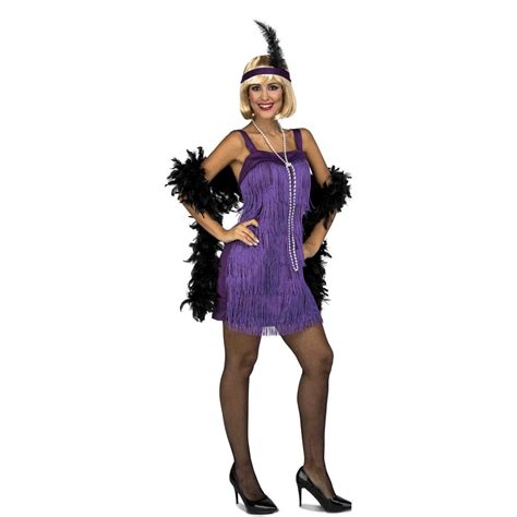 Disfraz Charleston Morado Para Mujer