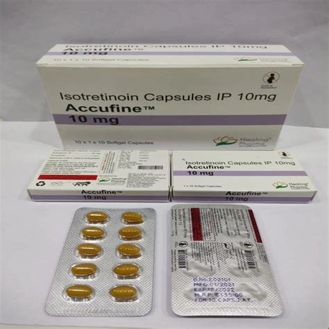 Finished Product Orally Isotertinoin Mg Accufine Mg Capsule