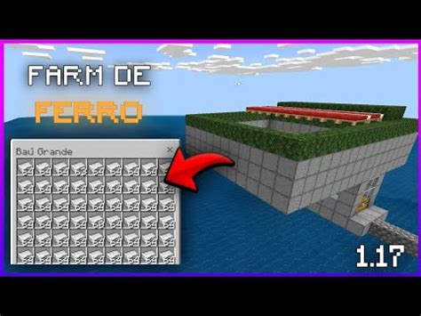 COMO FAZER UMA FARM DE FERRO NO MINECRAFT PE 1 17 MUITO SIMPLES Ferro