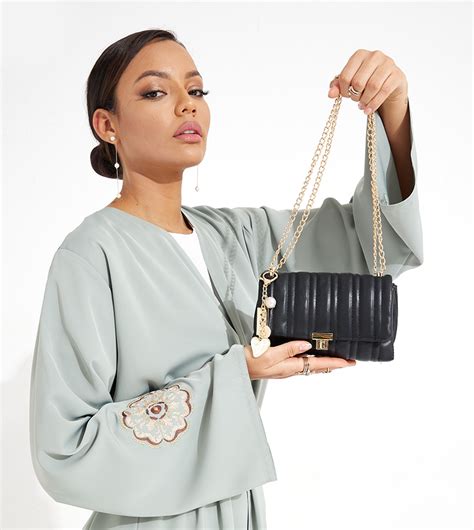 Buy Tyra Quilted Crossbody Bag With Keychain In Black Thstreet Saudi