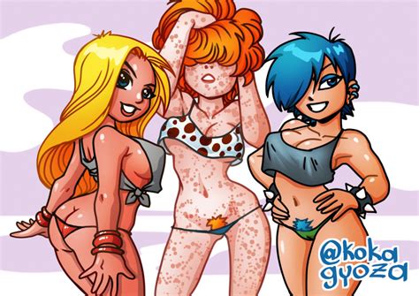 Rule 34 3girls Blonde Female Blonde Hair Blue Hair Busty Ed Edd N Eddy Female Female Focus