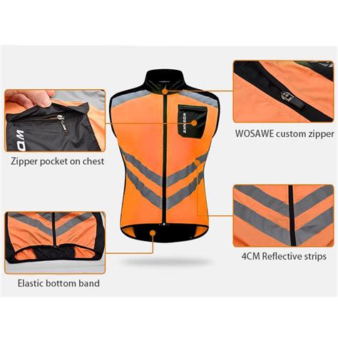 Buy WOSAWE Cycling Vest Motorcycle Sleeveless Vest Windproof Cycling