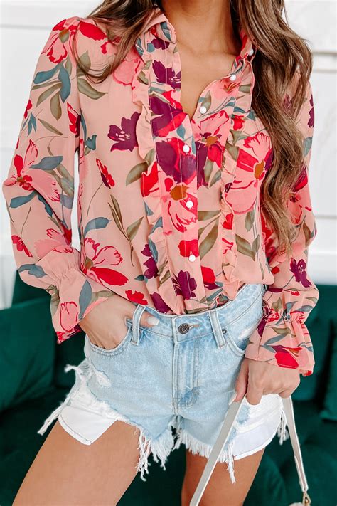 Remarkable Days Ruffled Floral Blouse Multi · Nanamacs