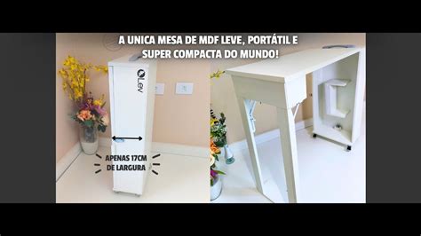 Mesa De Mdf Que Vira Maleta Super F Cil De Carregar E Cabe Em Qualquer