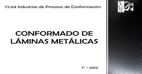 Conformado De Laminas Metalicas Pdf Document