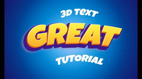 How To Make 3d Text In Photoshop Tutorial Youtube