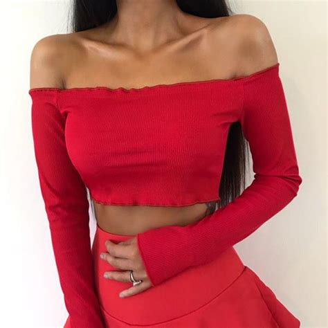 Free Shipping Women Off Shoulder Black Red Crochet Cami Tops Jkp401