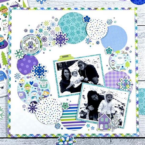 Snow Much Fun Scrapbook Layout Project Idea Scrapbook