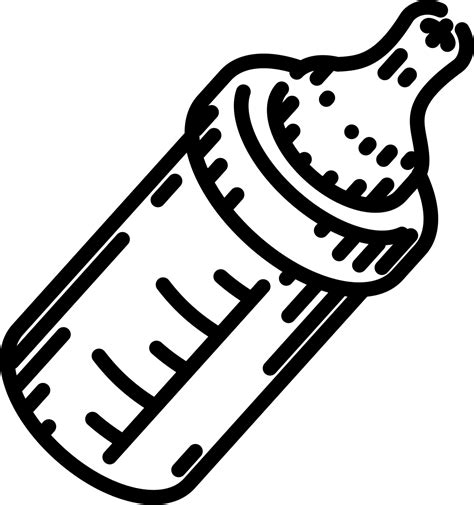 Baby Bottle Outlines Coloring Page ColouringPages