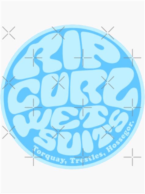 Coconut Girl Aesthetic Rip Curl Wetsuits In Blue X Sticker For Sale By Beaubeauxox Redbubble