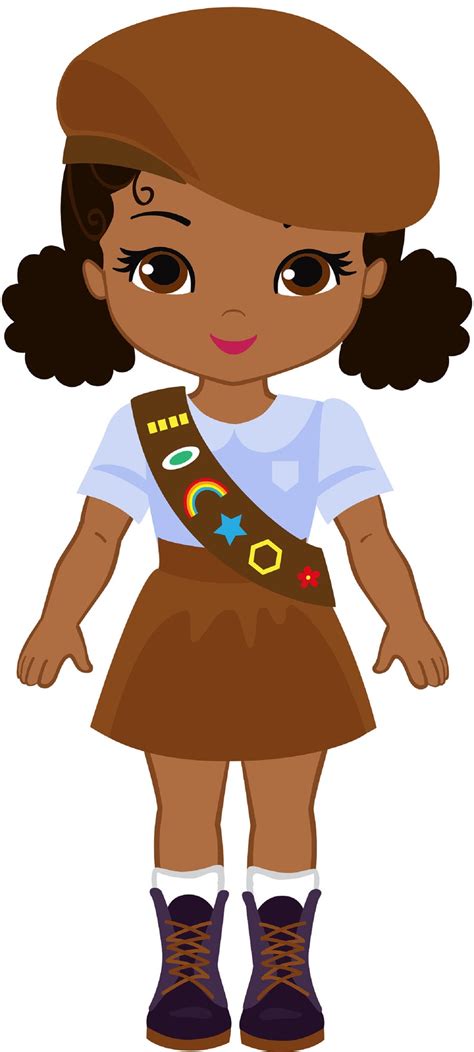 17 Brownie Girl Scout African American Variety Stickers For Etsy