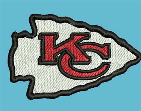 Kansas City Chiefs Nfl Football Embroidery Design File Cm Etsy