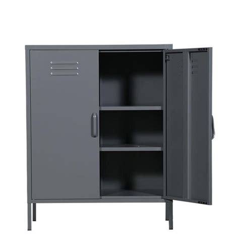 Bol MaximaVida Metalen Lockerkast Finn 80 X 40 X 102 Cm Muisgrijs