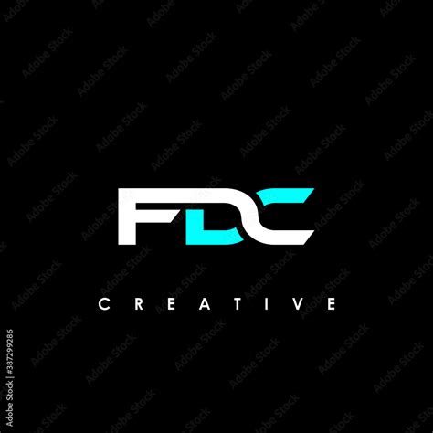 Fdc Letter Initial Logo Design Template Vector Illustration Stock