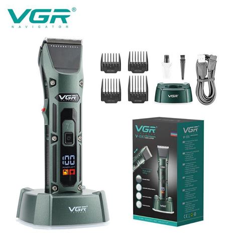 Машинка для стрижки VGR Профессиональная беспроводная волос V-696, хаки ...