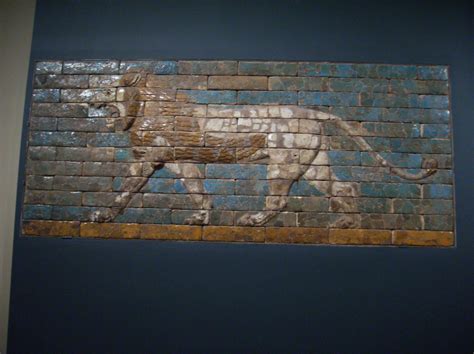 Panel With Striding Lion Panel With Striding Lion Mesopota Flickr