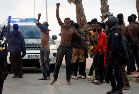 African Migrants Storm Border In Spanish Enclave Ceuta 9News Nigeria