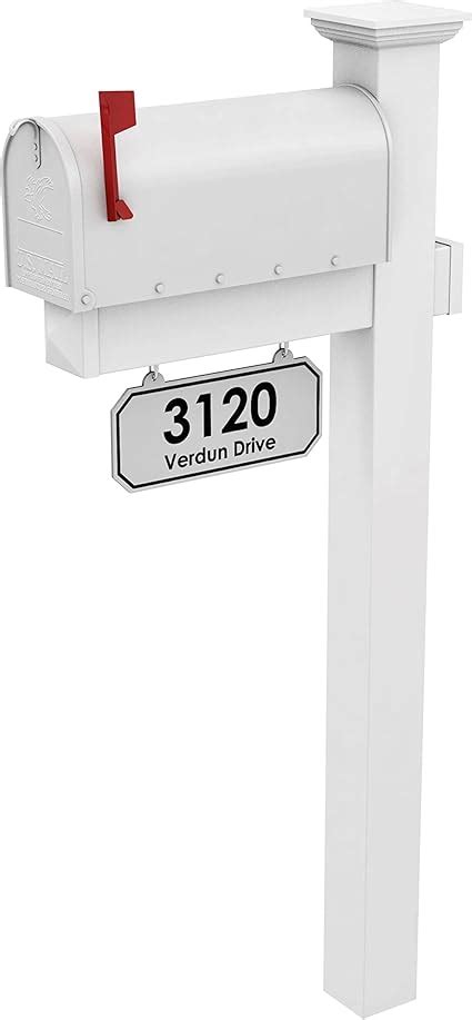 The Harrison Vinylpvc Mailbox Post Includes Mailbox