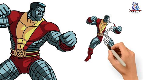 How To Draw Colossus X Men Step By Step YouTube