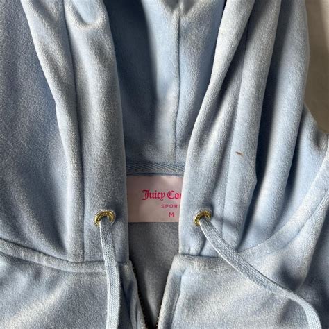 Powder Blue Juicy Couture Tracksuit Top Size M Depop