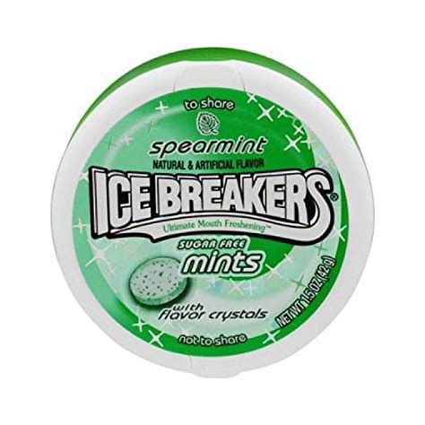 Ice Breakers Spearmint Mints 1 5 Oz Pack Of 18 Walmart