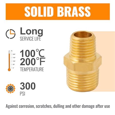 Snapklik Sungator Reducing Hex Nipple Brass Pipe Fittings