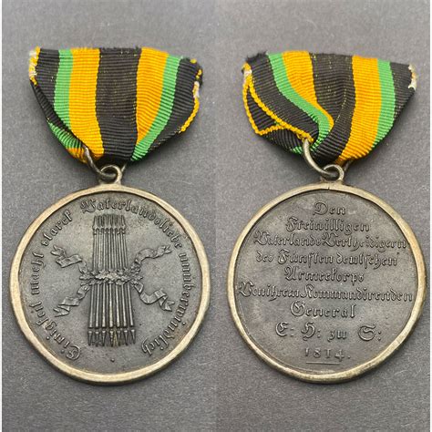 Waterloo Medal For Volunteers Saxe Coburg Saalfeld Liverpool Medals