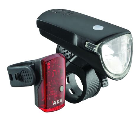 AXA Akku LED Leuchtenset Greenline 35 Ebike Shop De