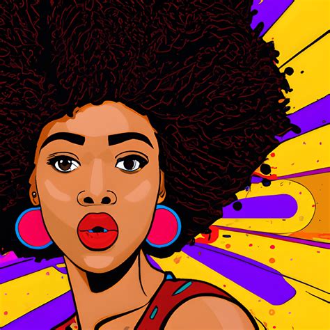 Black Woman Pop Art · Creative Fabrica