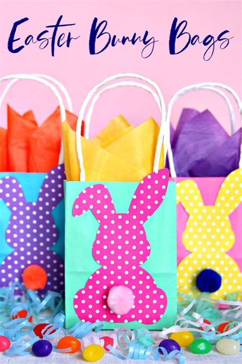 Diy Easter Goodie Bags With Paper Bunnies Consumer Crafts Diy