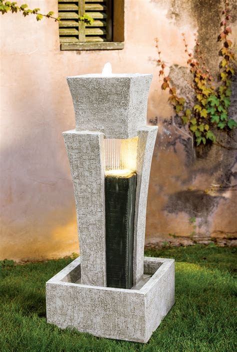 Modern Pillar With Shower Water Fountain Water Feature Dw197012 Water