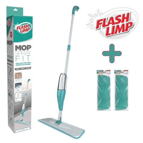 Kit 1 Mop Spray Fit Inteligente Rodo MOP0556 2 Refil Mop Spray Fit