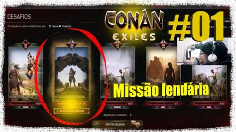 CONAN EXILES MISSÃO LENDÁRIA ILHA DE TELITH COMEÇANDO DO ZERO MISSÕES