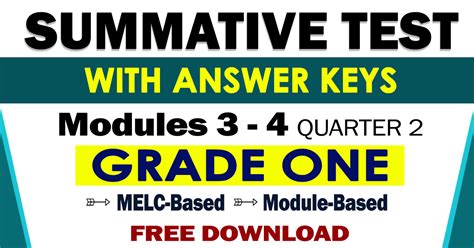 Grade 1 Quarter 2 Summative Test Gambaran Images And Photos Finder