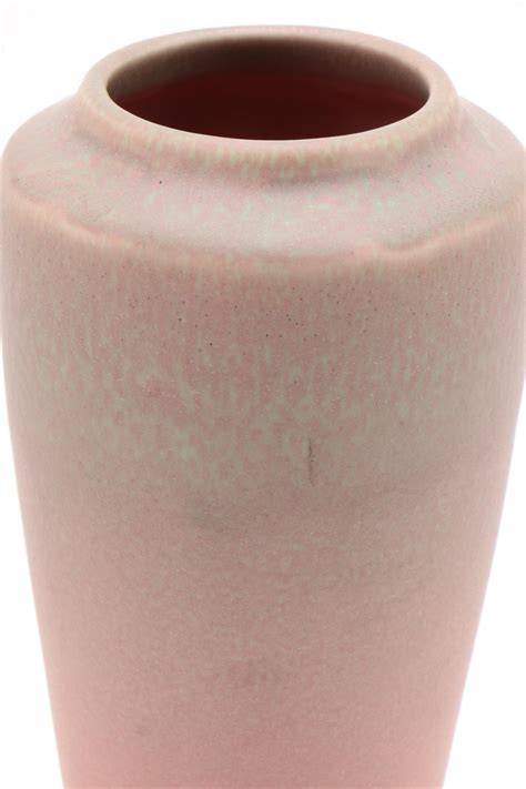 Rookwood Pottery Pink Matte Glaze Flower Vase 1924 Ebth