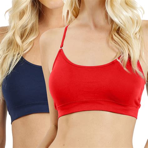 Zenana Women And Plus Cross Back Padded Seamless Sports Bra Bralette With