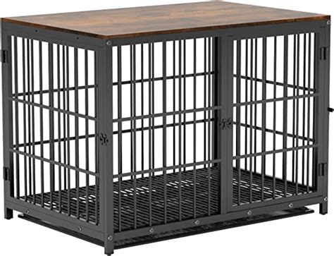 Meuble Cage Chien Bois Int Rieur Table Dappoint Niche Moderne Pour