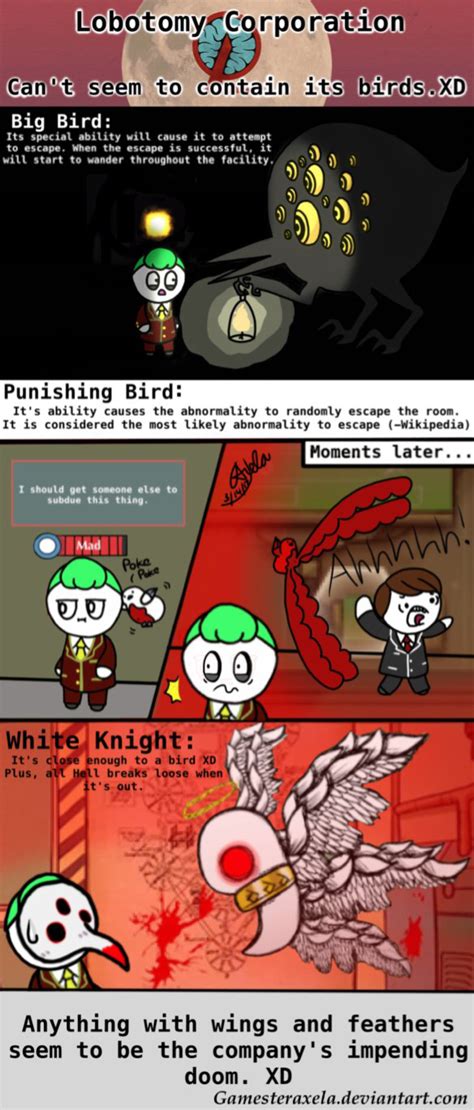 For the Birds: A Lobotomy Corporation Comic by GAmesterAxela on DeviantArt