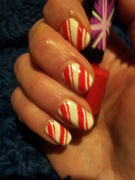 Candy Cane Funky Nail Art Funky Nails Christmas Nails Christmas