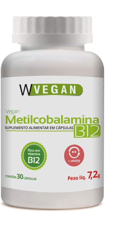 Vitamina B Metilcobalamina Mcg Capsulas Wvegan Vegano Aw