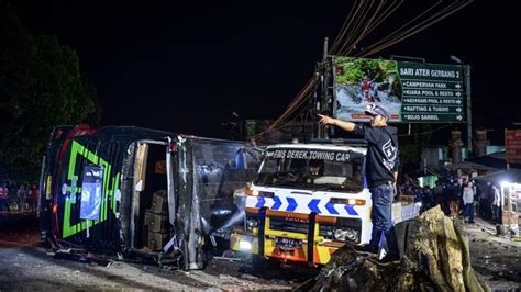 Polisi Tetapkan Sopir Bus Kecelakaan Di Subang Jadi Tersangka Kondisi