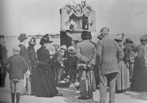 Seaside Punch And Judy Puppet Show Vintage Photo Victorian Era