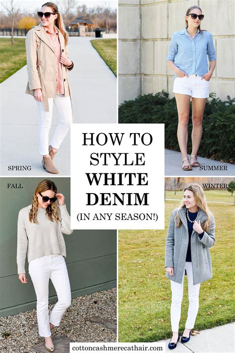 How To Style White Denim In Any Season