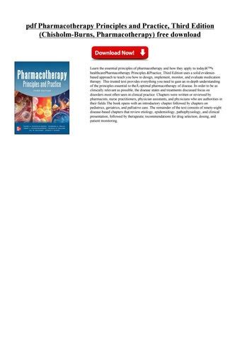 Pharmacotherapy Principles By Meltakulme Issuu