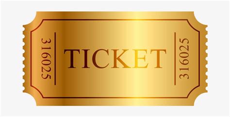 Gold Ticket Png Picture Freeuse Stock Ticket Vector Png Image