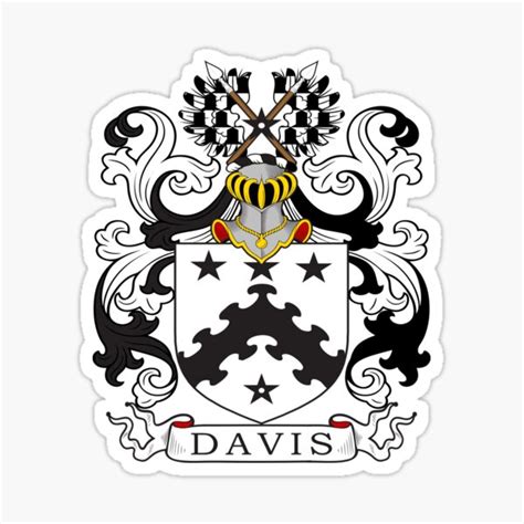 Davis Family Crest Stickers | Redbubble