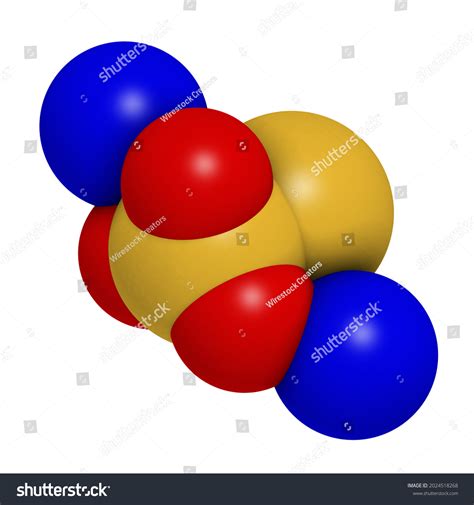 Sodium Thiosulfate Chemical Structure 3d Rendering Stock Illustration ...