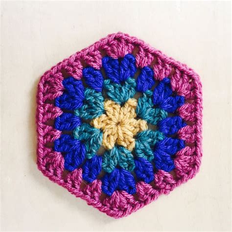 Crochet Hexagon Pattern Free Tutorial Crochet Hexagon Granny