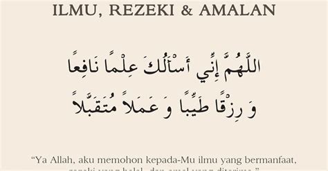 doa  pagi hari  ilmu rezeki  amalan